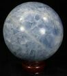 Polished Blue Calcite Sphere #32130-2